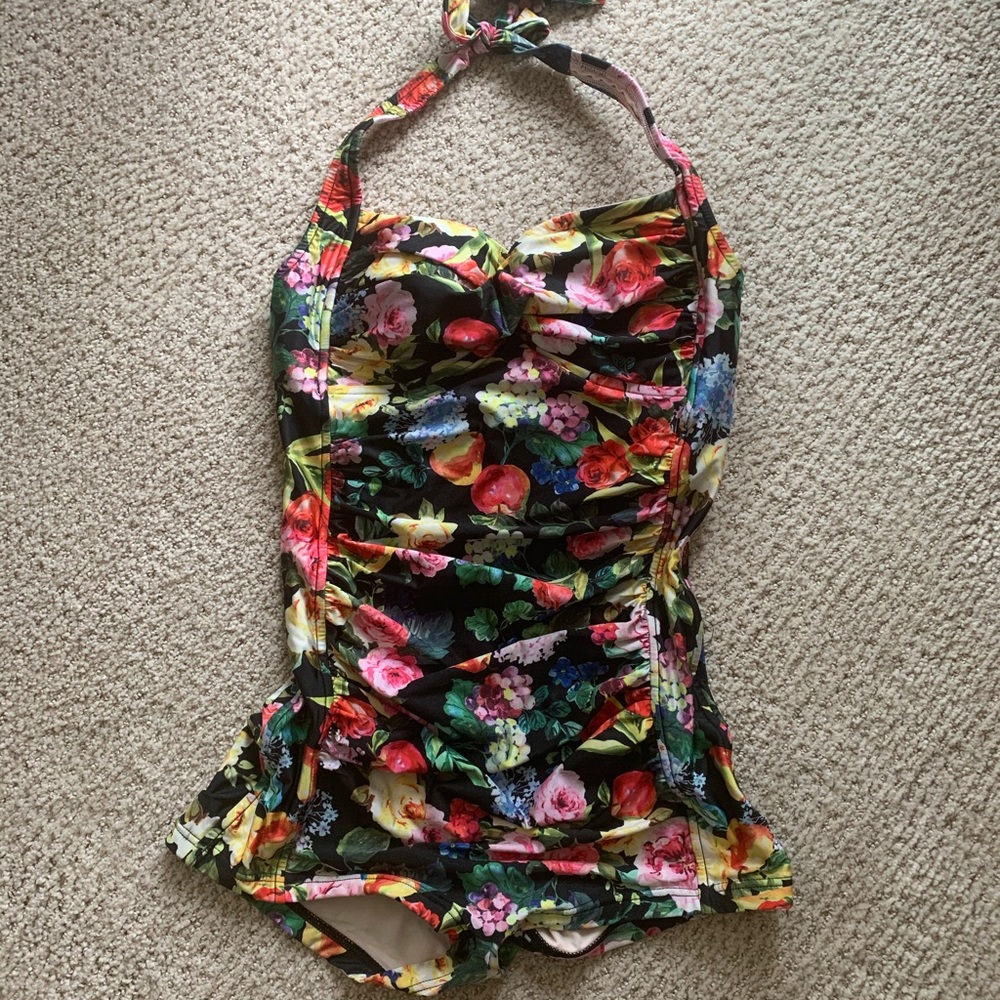 Seafolly Summer Garden Boy Leg One Piece - Picture 3 of 6